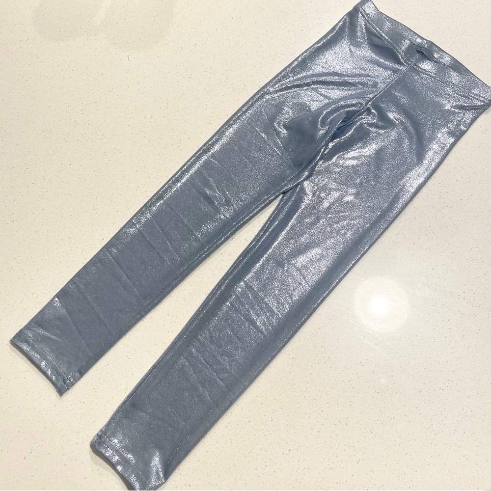 Old Navy Metallic Periwinkle Blue Leggings